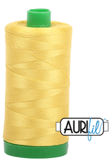 Aurifil Mako 40wt 2-ply Cotton 1000 m 1094 yd. spool - 5015 Gold Yellow Aurifil Mako 40wt 2-ply Cotton 1000 m 1094 yd. spool - 5015 Gold Yellow