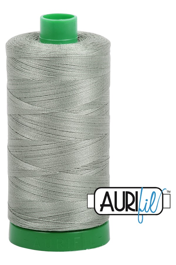 Aurifil Mako 40wt 2-ply Cotton 1000 m 1094 yd. spool - 5019 Military Green Aurifil Mako 40wt 2-ply Cotton 1000 m 1094 yd. spool - 5019 Military Green