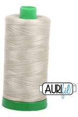 Aurifil Mako 40wt 2-ply Cotton 1000 m 1094 yd. spool - 5020 Light Military Green Aurifil Mako 40wt 2-ply Cotton 1000 m 1094 yd. spool - 5020 Light Military Green