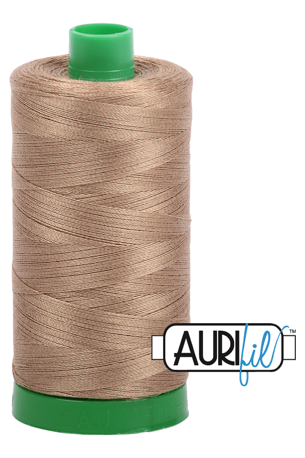 Aurifil Mako 40wt 2-ply Cotton 1000 m 1094 yd. spool - 6010 Toast Aurifil Mako 40wt 2-ply Cotton 1000 m 1094 yd. spool - 6010 Toast
