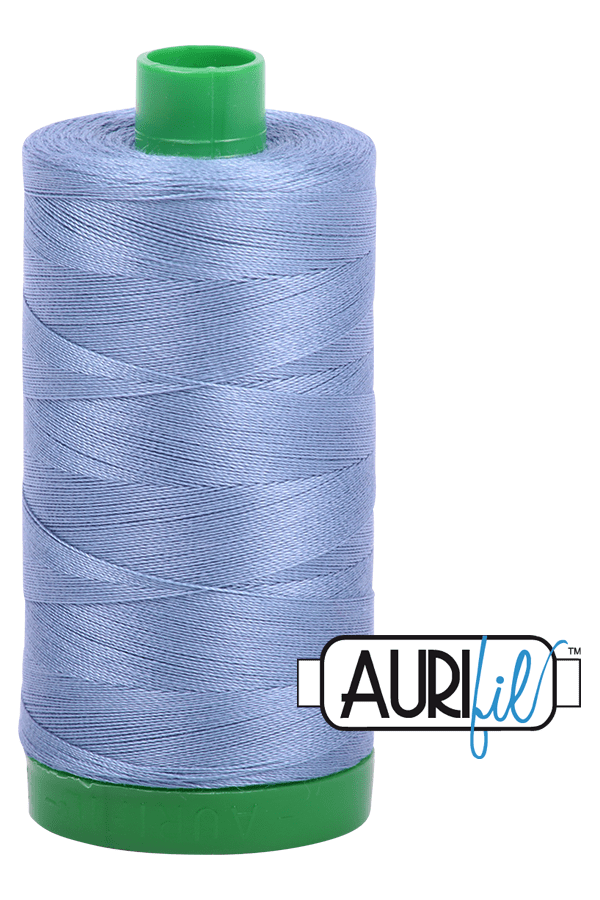 Aurifil Mako 40wt 2-ply Cotton 1000 m 1094 yd. spool - 6720 Slate Aurifil Mako 40wt 2-ply Cotton 1000 m 1094 yd. spool - 6720 Slate