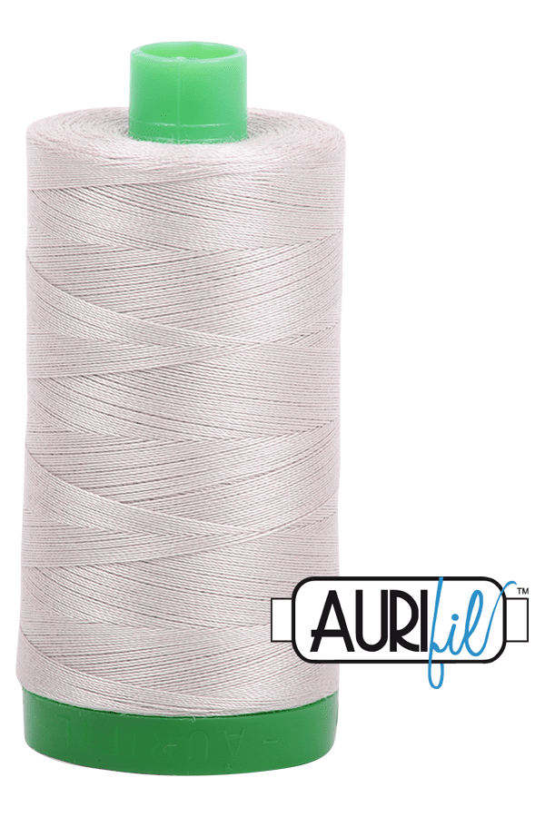 Aurifil Mako 40wt 2-ply Cotton 1000 m 1094 yd. spool - 6725 Moondust Aurifil Mako 40wt 2-ply Cotton 1000 m 1094 yd. spool - 6725 Moondust