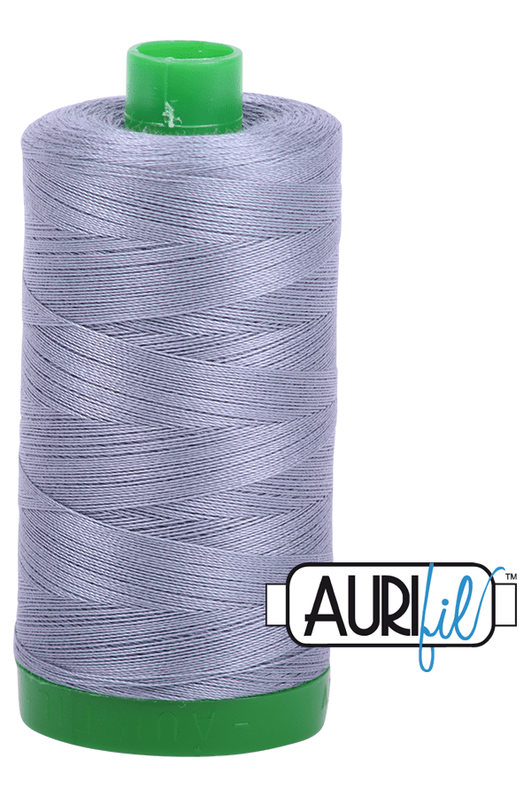 Aurifil Mako 40wt 2-ply Cotton 1000 m 1094 yd. spool - 6734 Swallow Aurifil Mako 40wt 2-ply Cotton 1000 m 1094 yd. spool - 6734 Swallow