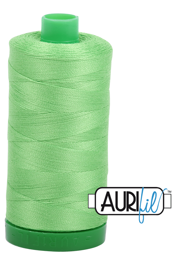 Aurifil Mako 40wt 2-ply Cotton 1000 m 1094 yd. spool - 6737 Shamrock Green Aurifil Mako 40wt 2-ply Cotton 1000 m 1094 yd. spool - 6737 Shamrock Green
