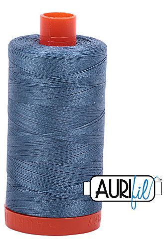 Aurifil Mako 50wt Cotton 1300 m 1422 yd. spool - 1126 Blue Grey Aurifil Mako 50wt Cotton 1300 m 1422 yd. spool - 1126 Blue Grey
