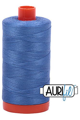 Aurifil Mako 50wt Cotton 1300 m 1422 yd. spool - 1128 Light Blue Violet Aurifil Mako 50wt Cotton 1300 m 1422 yd. spool - 1128 Light Blue Violet