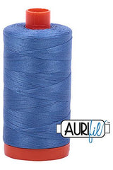 Aurifil Mako 50wt Cotton 1300 m 1422 yd. spool - 1128 Light Blue Violet Aurifil Mako 50wt Cotton 1300 m 1422 yd. spool - 1128 Light Blue Violet