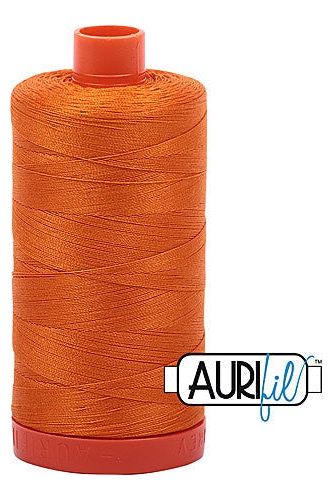 Aurifil Mako 50wt Cotton 1300 m 1422 yd. spool - 1133 Bright Orange Aurifil Mako 50wt Cotton 1300 m 1422 yd. spool - 1133 Bright Orange