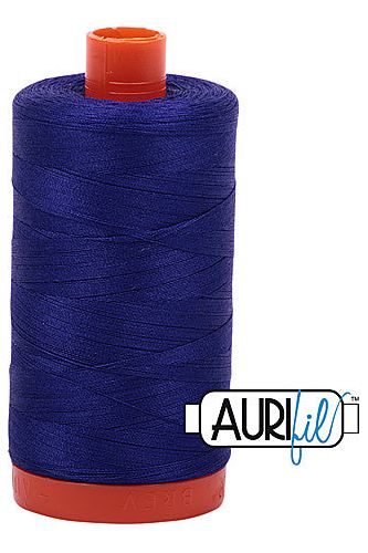 Aurifil Mako 50wt Cotton 1300 m 1422 yd. spool - 1200 Blue Violet Aurifil Mako 50wt Cotton 1300 m 1422 yd. spool - 1200 Blue Violet