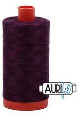 Aurifil Mako 50wt Cotton 1300 m 1422 yd. spool - 1240 Very Dark Eggplant Aurifil Mako 50wt Cotton 1300 m 1422 yd. spool - 1240 Very Dark Eggplant