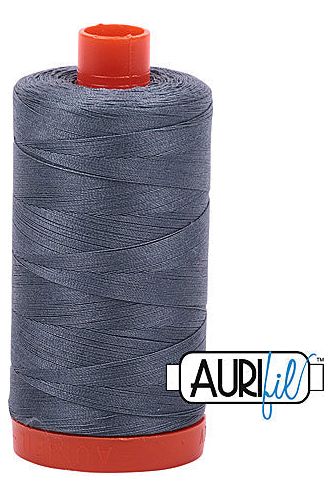 Aurifil Mako 50wt Cotton 1300 m 1422 yd. spool - 1246 Dark Grey Aurifil Mako 50wt Cotton 1300 m 1422 yd. spool - 1246 Dark Grey