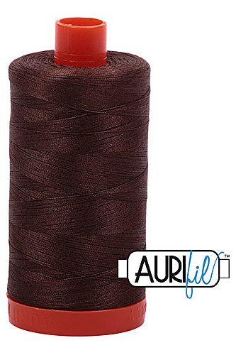 Aurifil Mako 50wt Cotton 1300 m 1422 yd. spool - 1285 Medium Bark Aurifil Mako 50wt Cotton 1300 m 1422 yd. spool - 1285 Medium Bark