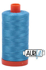 Aurifil Mako 50wt Cotton 1300 m 1422 yd. spool - 1320 Bright Teal Aurifil Mako 50wt Cotton 1300 m 1422 yd. spool - 1320 Bright Teal