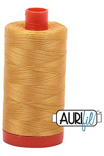 Aurifil Mako 50wt Cotton 1300 m 1422 yd. spool - 2132 Tarnished Gold Aurifil Mako 50wt Cotton 1300 m 1422 yd. spool - 2132 Tarnished Gold