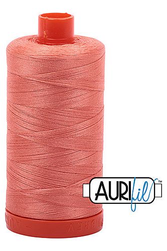Aurifil Mako 50wt Cotton 1300 m 1422 yd. spool - 2220 Light Salmon Aurifil Mako 50wt Cotton 1300 m 1422 yd. spool - 2220 Light Salmon