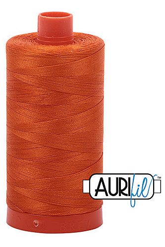 Aurifil Mako 50wt Cotton 1300 m 1422 yd. spool - 2235 Orange Aurifil Mako 50wt Cotton 1300 m 1422 yd. spool - 2235 Orange