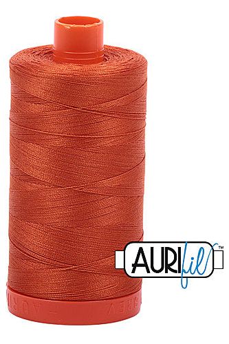 Aurifil Mako 50wt Cotton 1300 m 1422 yd. spool - 2240 Rusty Orange Aurifil Mako 50wt Cotton 1300 m 1422 yd. spool - 2240 Rusty Orange