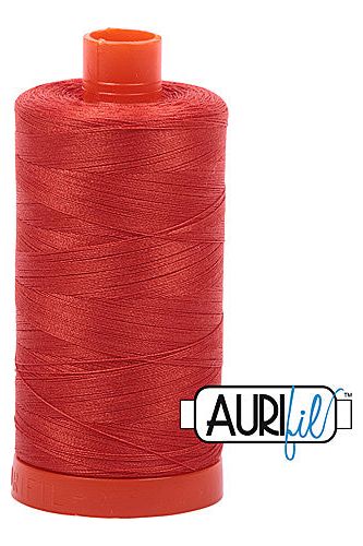 Aurifil Mako 50wt Cotton 1300 m 1422 yd. spool - 2245 Red Orange Aurifil Mako 50wt Cotton 1300 m 1422 yd. spool - 2245 Red Orange