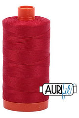Aurifil Mako 50wt Cotton 1300 m 1422 yd. spool - 2250 Red Aurifil Mako 50wt Cotton 1300 m 1422 yd. spool - 2250 Red