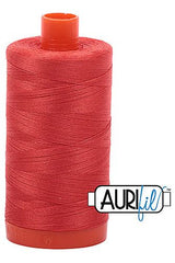 Aurifil Mako 50wt Cotton 1300 m 1422 yd. spool - 2277 Light Red Orange Aurifil Mako 50wt Cotton 1300 m 1422 yd. spool - 2277 Light Red Orange