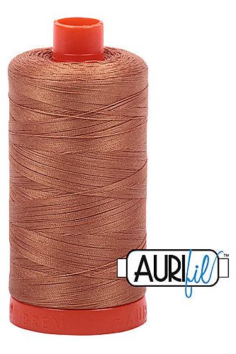 Aurifil Mako 50wt Cotton 1300 m 1422 yd. spool - 2330 Light Chestnut Aurifil Mako 50wt Cotton 1300 m 1422 yd. spool - 2330 Light Chestnut