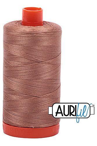 Aurifil Mako 50wt Cotton 1300 m 1422 yd. spool - 2340 Cafe au Lait Aurifil Mako 50wt Cotton 1300 m 1422 yd. spool - 2340 Cafe au Lait