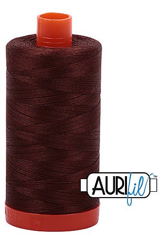 Aurifil Mako 50wt Cotton 1300 m 1422 yd. spool - 2360 Chocolate Aurifil Mako 50wt Cotton 1300 m 1422 yd. spool - 2360 Chocolate