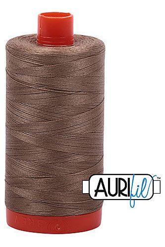 Aurifil Mako 50wt Cotton 1300 m 1422 yd. spool - 2370 Sandstone Aurifil Mako 50wt Cotton 1300 m 1422 yd. spool - 2370 Sandstone