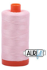Aurifil Mako 50wt Cotton 1300 m 1422 yd. spool - 2410 Pale Pink Aurifil Mako 50wt Cotton 1300 m 1422 yd. spool - 2410 Pale Pink