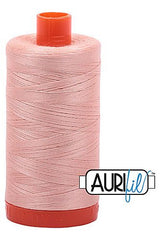 Aurifil Mako 50wt Cotton 1300 m 1422 yd. spool - 2420 Light Blush Aurifil Mako 50wt Cotton 1300 m 1422 yd. spool - 2420 Light Blush