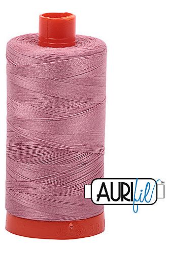 Aurifil Mako 50wt Cotton 1300 m 1422 yd. spool - 2445 Victorian Rose Aurifil Mako 50wt Cotton 1300 m 1422 yd. spool - 2445 Victorian Rose
