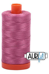 Aurifil Mako 50wt Cotton 1300 m 1422 yd. spool - 2452 Dusty Rose Aurifil Mako 50wt Cotton 1300 m 1422 yd. spool - 2452 Dusty Rose