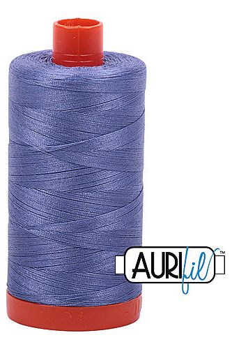 Aurifil Mako 50wt Cotton 1300 m 1422 yd. spool - 2525 Dusty Blue Violet Aurifil Mako 50wt Cotton 1300 m 1422 yd. spool - 2525 Dusty Blue Violet