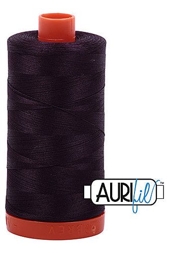 Aurifil Mako 50wt Cotton 1300 m 1422 yd. spool - 2570 Aubergine Aurifil Mako 50wt Cotton 1300 m 1422 yd. spool - 2570 Aubergine