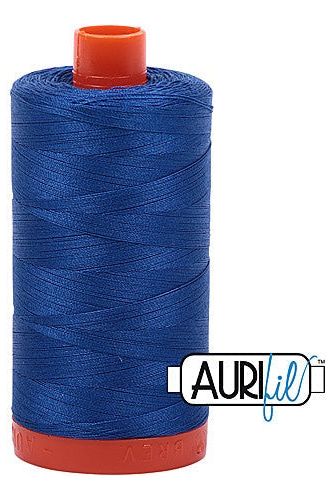 Aurifil Mako 50wt Cotton 1300 m 1422 yd. spool - 2735 Medium Blue Aurifil Mako 50wt Cotton 1300 m 1422 yd. spool - 2735 Medium Blue