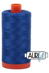 Aurifil Mako 50wt Cotton 1300 m 1422 yd. spool - 2735 Medium Blue Aurifil Mako 50wt Cotton 1300 m 1422 yd. spool - 2735 Medium Blue