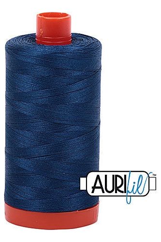Aurifil Mako 50wt Cotton 1300 m 1422 yd. spool - 2783 Medium Delft Blue Aurifil Mako 50wt Cotton 1300 m 1422 yd. spool - 2783 Medium Delft Blue
