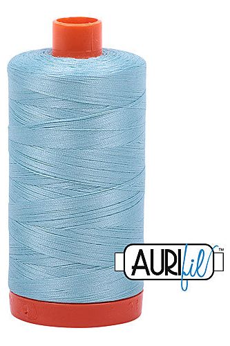 Aurifil Mako 50wt Cotton 1300 m 1422 yd. spool - 2805 Light Grey Turquoise Aurifil Mako 50wt Cotton 1300 m 1422 yd. spool - 2805 Light Grey Turquoise