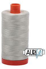 Aurifil Mako 50wt Cotton 1300 m 1422 yd. spool - 2843 Grey Green Aurifil Mako 50wt Cotton 1300 m 1422 yd. spool - 2843 Grey Green