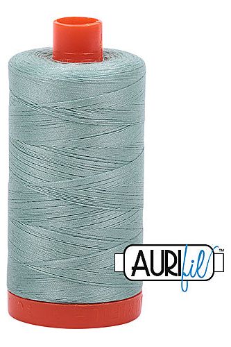 Aurifil Mako 50wt Cotton 1300 m 1422 yd. spool - 2845 Light Juniper Aurifil Mako 50wt Cotton 1300 m 1422 yd. spool - 2845 Light Juniper