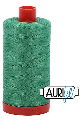 Aurifil Mako 50wt Cotton 1300 m 1422 yd. spool - 2860 Light Emerald Aurifil Mako 50wt Cotton 1300 m 1422 yd. spool - 2860 Light Emerald