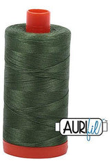 Aurifil Mako 50wt Cotton 1300 m 1422 yd. spool - 2890 Very Dark Grass Green Aurifil Mako 50wt Cotton 1300 m 1422 yd. spool - 2890 Very Dark Grass Green