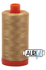 Aurifil Mako 50wt Cotton 1300 m 1422 yd. spool - 2920 Light Brass Aurifil Mako 50wt Cotton 1300 m 1422 yd. spool - 2920 Light Brass