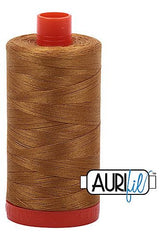 Aurifil Mako 50wt Cotton 1300 m 1422 yd. spool - 2975 Brass Aurifil Mako 50wt Cotton 1300 m 1422 yd. spool - 2975 Brass