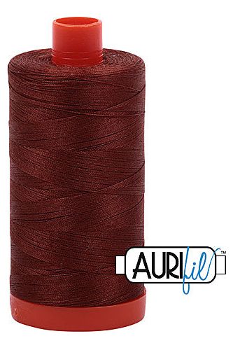 Aurifil Mako 50wt Cotton 1300 m 1422 yd. spool - 4012 Copper Brown Aurifil Mako 50wt Cotton 1300 m 1422 yd. spool - 4012 Copper Brown