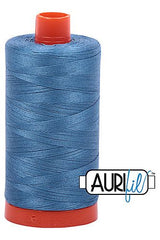 Aurifil Mako 50wt Cotton 1300 m 1422 yd. spool - 4140 Wedgewood Aurifil Mako 50wt Cotton 1300 m 1422 yd. spool - 4140 Wedgewood