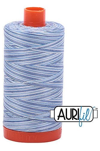 Aurifil Mako 50wt Cotton 1300 m 1422 yd. spool - 4655 Storm at Sea Aurifil Mako 50wt Cotton 1300 m 1422 yd. spool - 4655 Storm at Sea