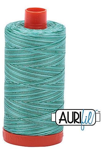 Aurifil Mako 50wt Cotton 1300 m 1422 yd. spool - 4662 Creme de Menthe Aurifil Mako 50wt Cotton 1300 m 1422 yd. spool - 4662 Creme de Menthe