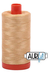 Aurifil Mako 50wt Cotton 1300 m 1422 yd. spool - 5001 Ocher Yellow Aurifil Mako 50wt Cotton 1300 m 1422 yd. spool - 5001 Ocher Yellow