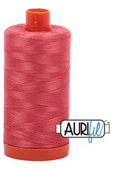 Aurifil Mako 50wt Cotton 1300 m 1422 yd. spool - 5002 Medium Red Aurifil Mako 50wt Cotton 1300 m 1422 yd. spool - 5002 Medium Red
